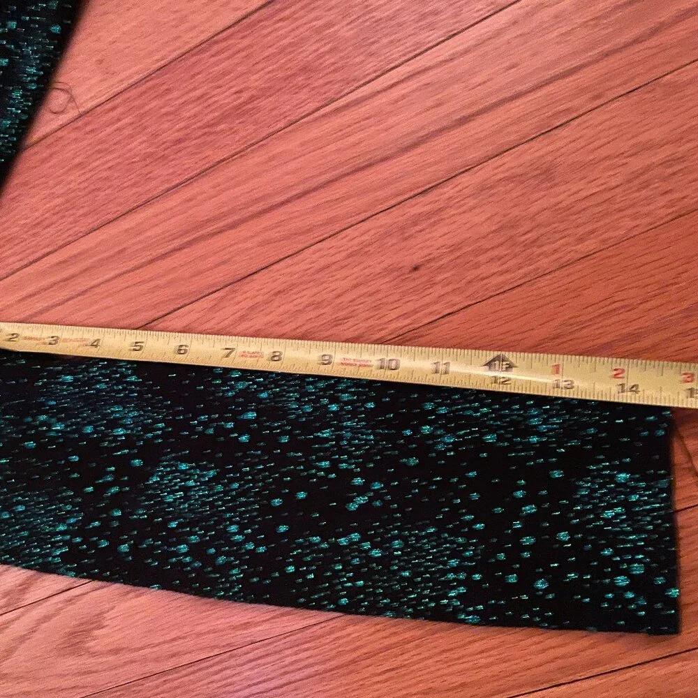 ONYX NITE Black & Emerald Green 2 pc Jacket / Top Women's Set, Made in USA - Picture 10 of 15